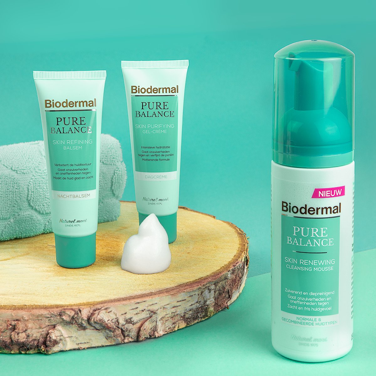 Biodermal Pure Balance Skin Refining Balsem Nachtcreme - Nachtcreme met hyaluronzuur - Bij onzuiverheden en oneffenheden - 50ml