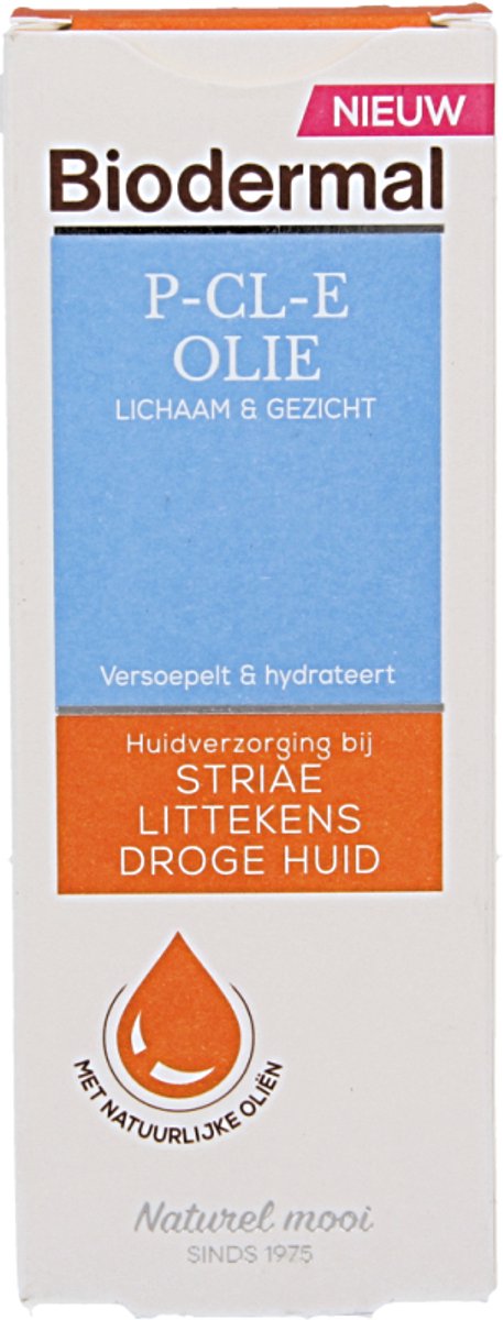Biodermal P-CL-E Olie - Huidolie - Huidverzorging voor striae, littekens en drog
