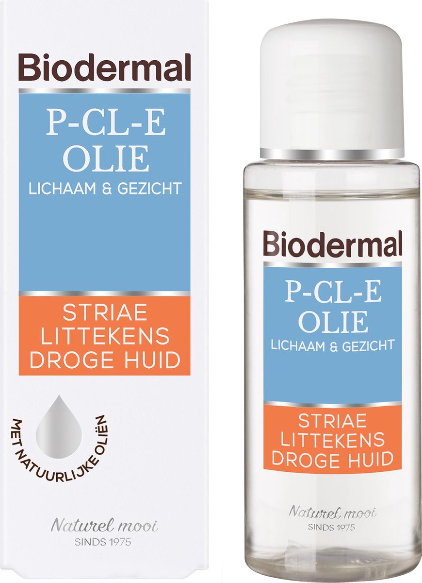 Biodermal P-CL-E Olie - Huidolie - Huidverzorging voor striae, littekens en drog