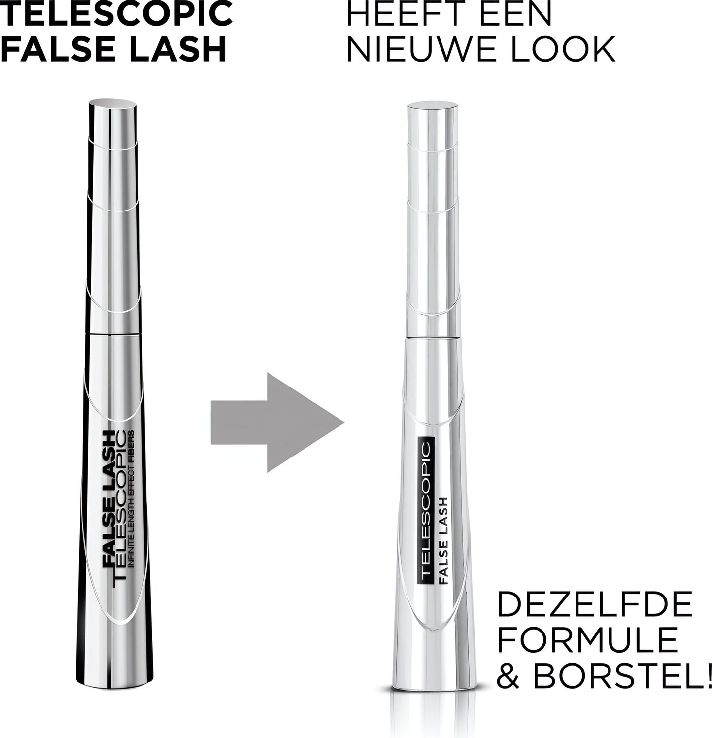 L’Oréal Paris False Lash Telescopic - Lengte Mascara voor Zichtbaar Langere Wimpers Verrijkt met Zwartpigmenten - Magnetic Black - Zwart - 8 ml