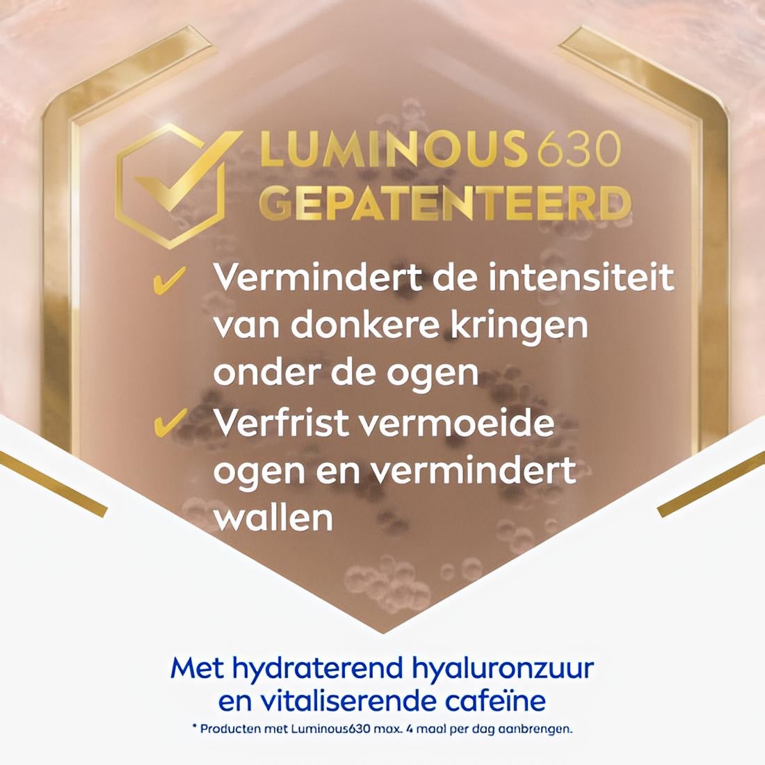 NIVEA CELLular LUMINOUS630 Oogcontourcrème - Oogcrème Donkere Kringen en Wallen en Anti rimpel - Alle huidtypen - Met hyaluronzuur en cafeïne - Eye Cream - 15 ml