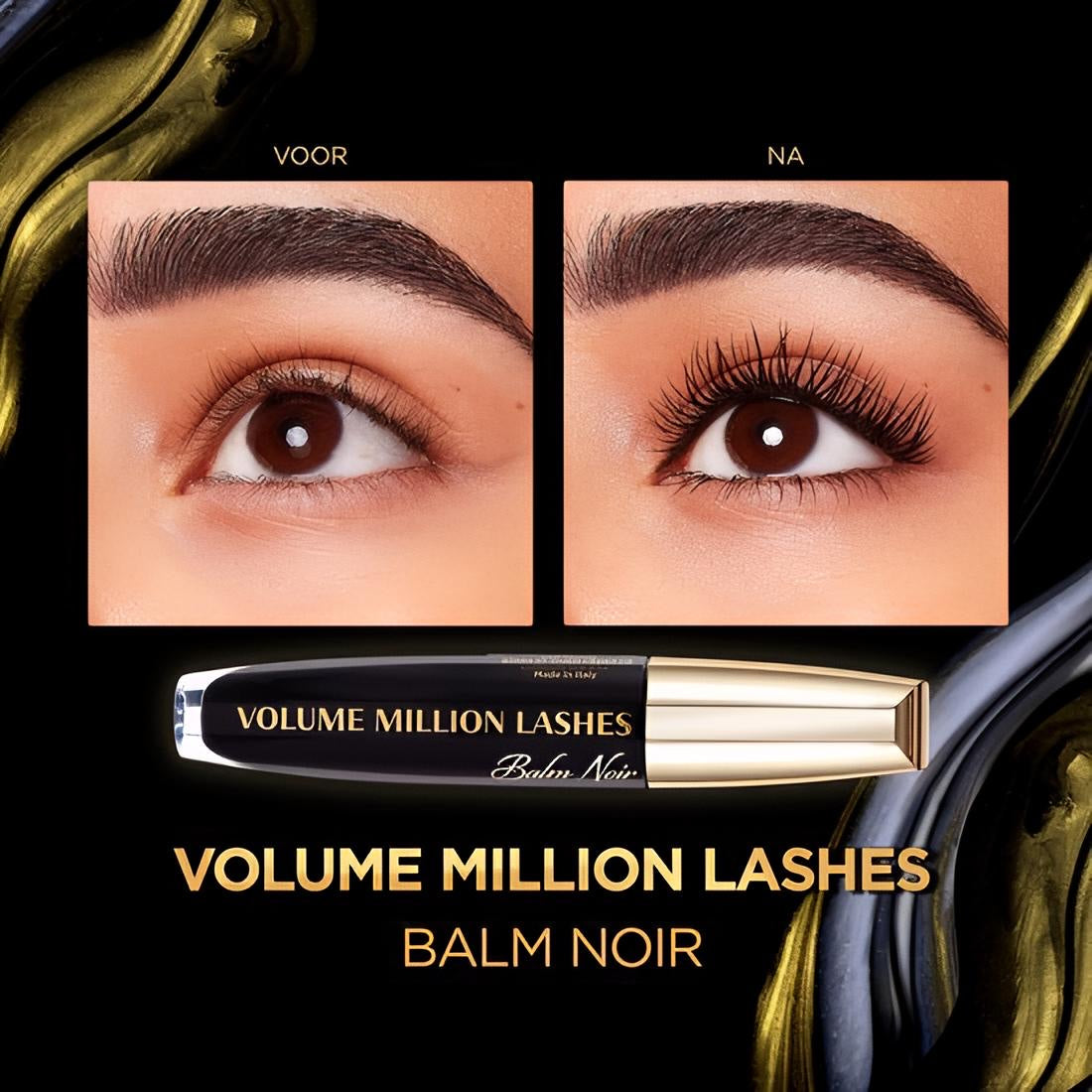 L’Oréal Paris - Volume Million Lashes Balm Noir - 01 Black - Zwart - Volume Mascara - 8,9 ml
