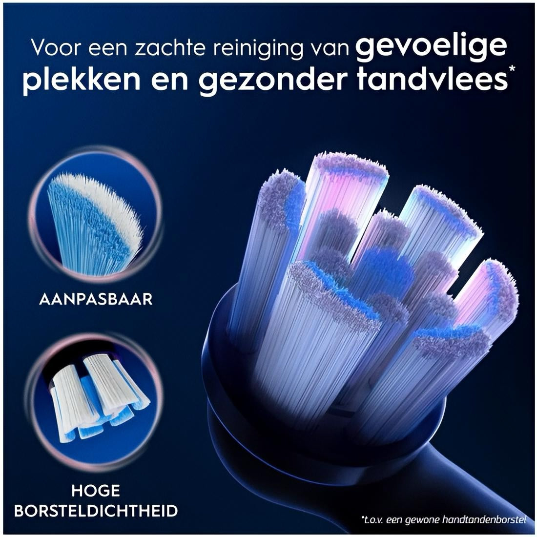 Oral-B io Gentle Care Originele opzetborstels - Voor Gevoelig Tandvlees - 2 stuks - Zwart