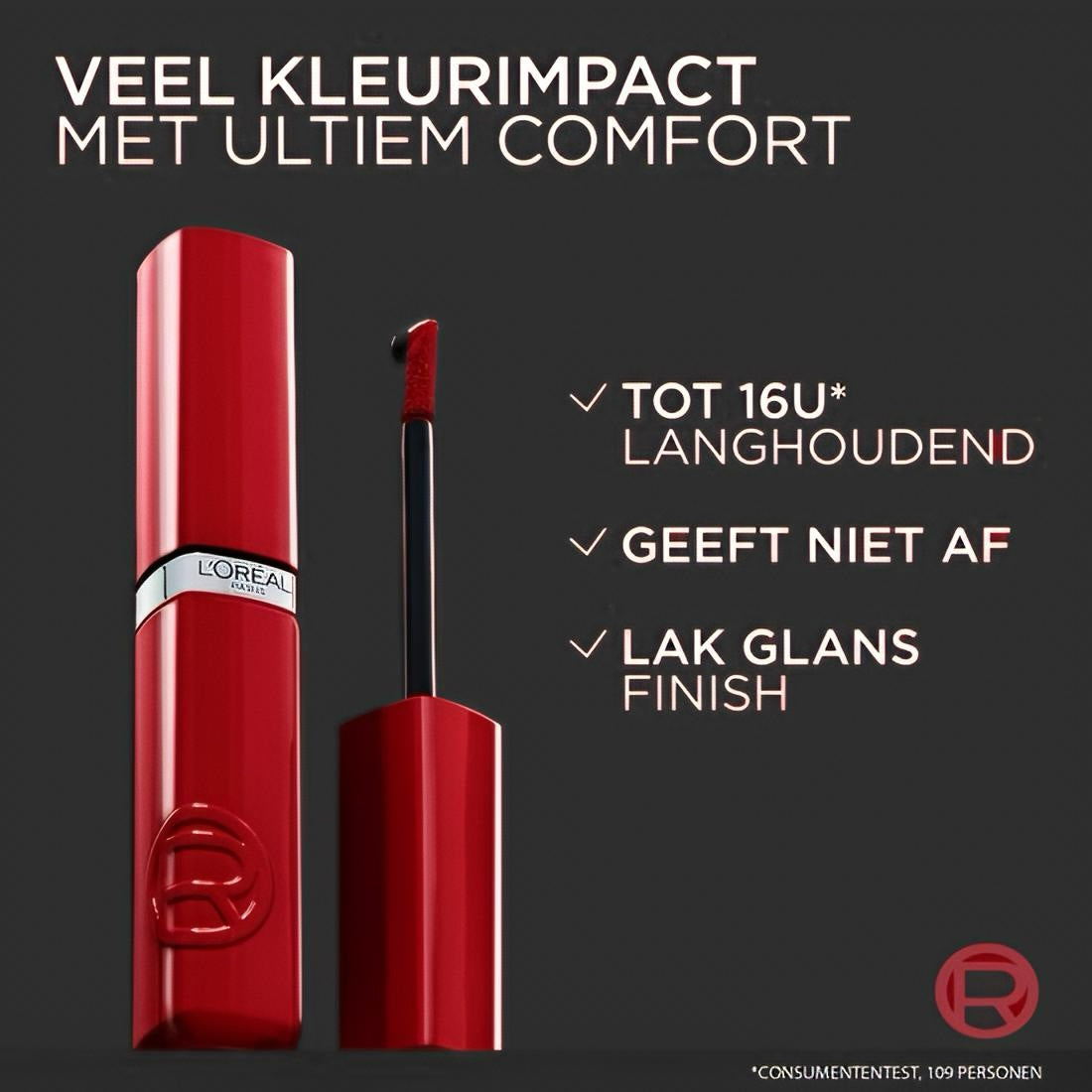 Beauty Make-up Lipmake-up Lippenstift L'Oréal Paris Infaillible Laque Resistance 635 Worth It Medium Lippenstift - Lak glans finish - Tot 16 uur* langhoudend - 1 ST