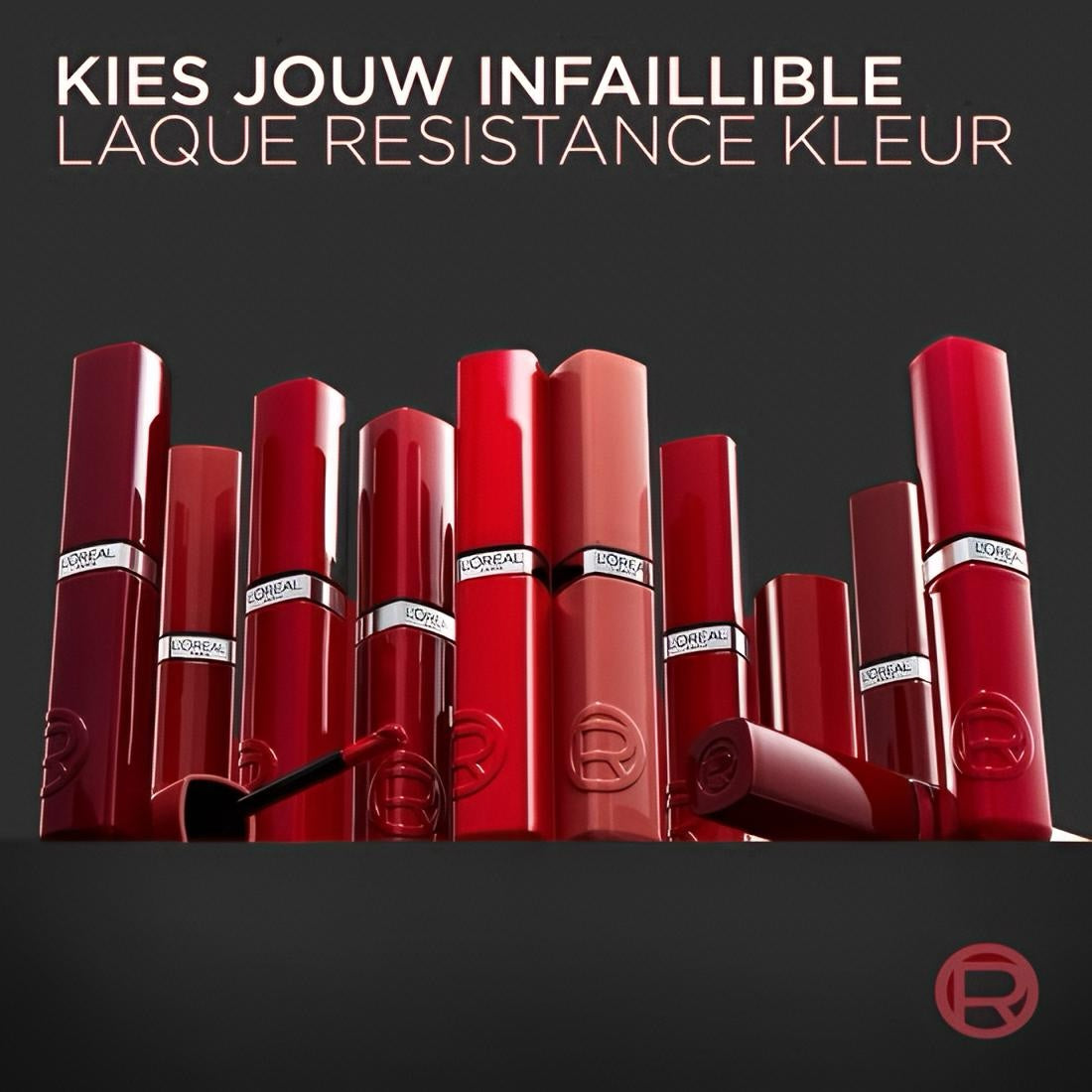 Beauty Make-up Lipmake-up Lippenstift L'Oréal Paris Infaillible Laque Resistance 635 Worth It Medium Lippenstift - Lak glans finish - Tot 16 uur* langhoudend - 1 ST