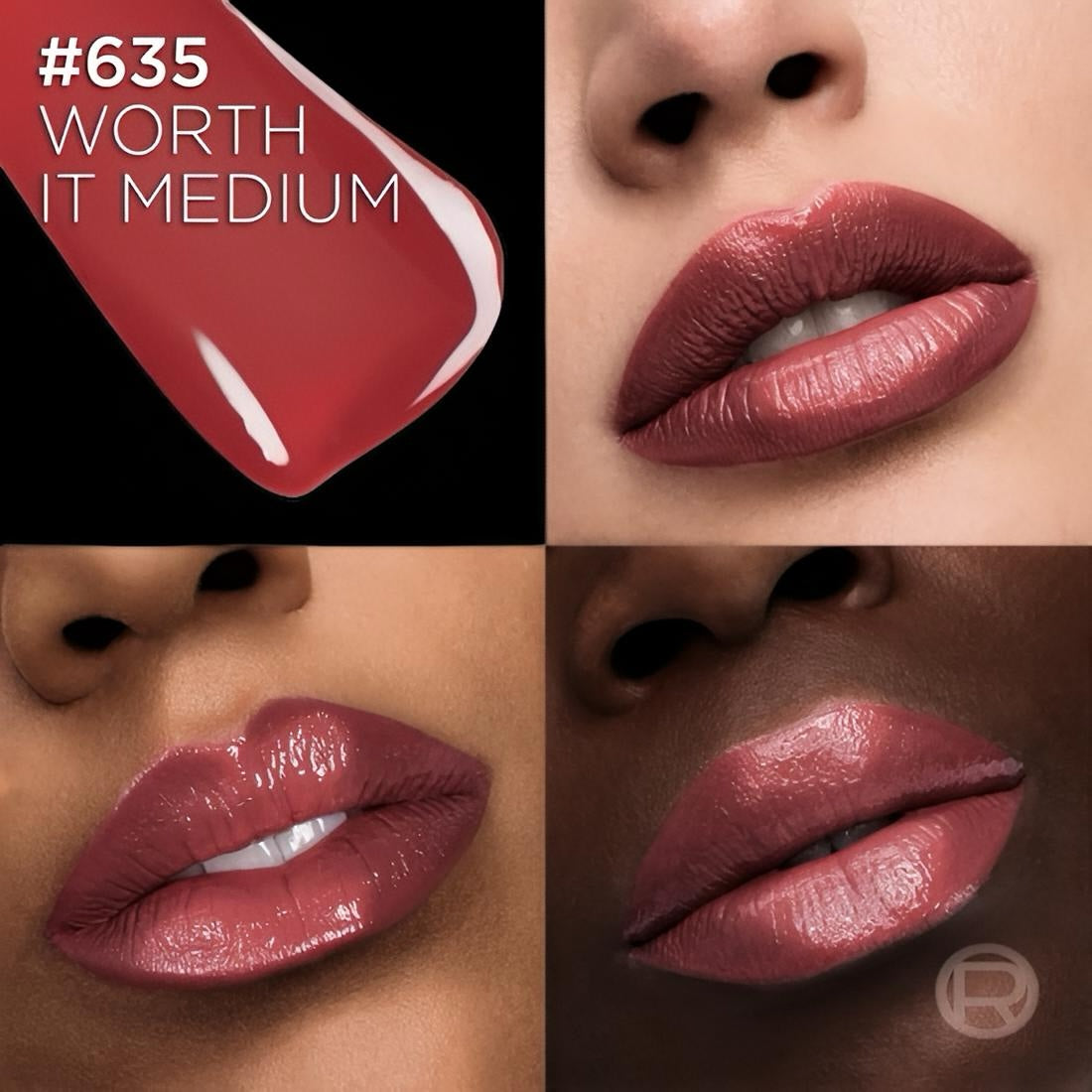 Beauty Make-up Lipmake-up Lippenstift L'Oréal Paris Infaillible Laque Resistance 635 Worth It Medium Lippenstift - Lak glans finish - Tot 16 uur* langhoudend - 1 ST