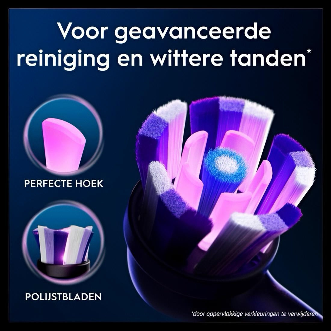 Oral-B Opzetborstels iO Radiant White Zwart - 4 stuks