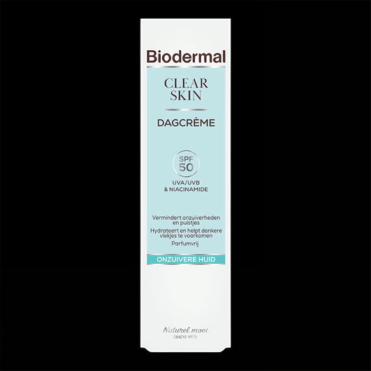 Biodermal Clear Skin Dagcrème SPF50 - Gezichtsverzorging - 30 ml