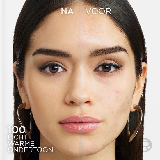 L’Oréal Paris Infaillible Skin Ink 100 Light Warm Foundation - Langhoudende Foundation en Concealer in 1 - Lichte textuur - 15ml