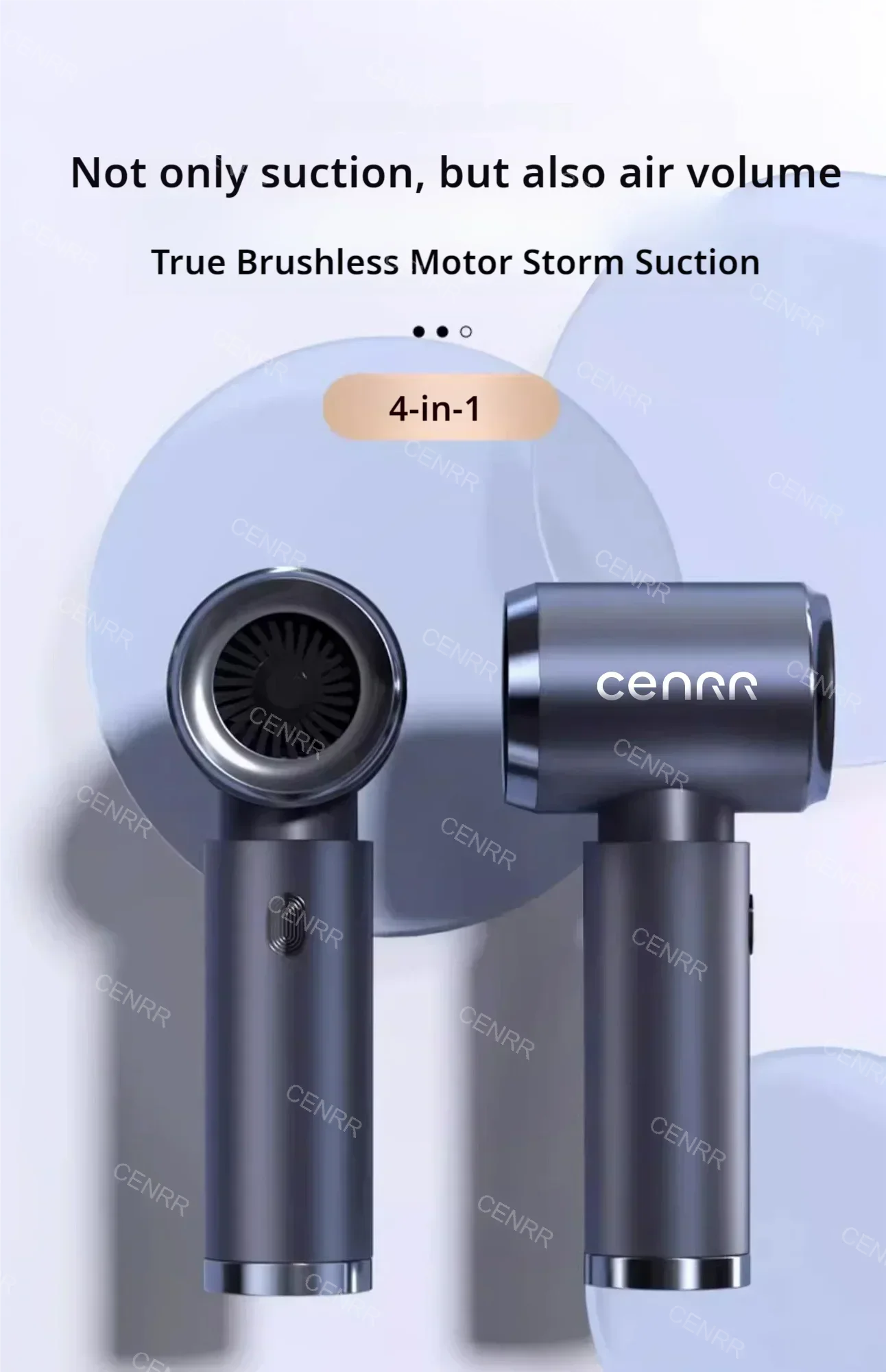 CENRR 210000PA Mini Car Vacuum Cleaner Wireless Powerful Vacuum Car Cleaner Handheld Portable Vacuum Cleaner Cleaning Machine